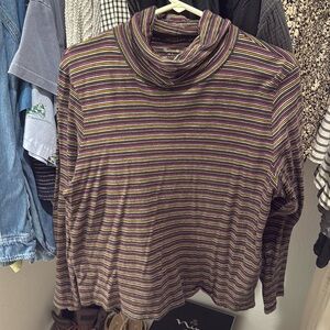 Madewell stripped turtleneck